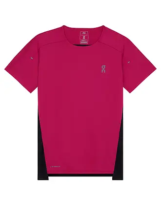 ON | Camiseta de running Performance-T para mujer | dunkelrot